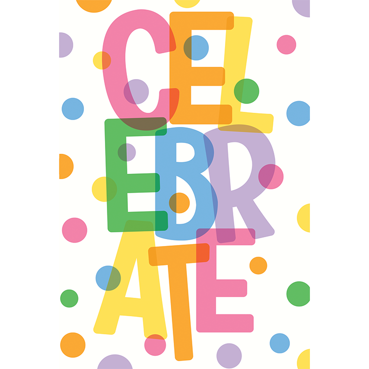 Celebrate Confetti Birthday Card Confetti