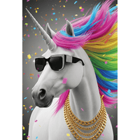 Colorful unicorn birthday card from Pictura featuring a lenticular design, perfect for celebrating special occasions.