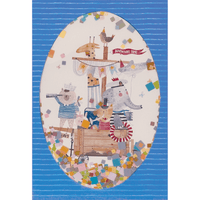 Colorful Animal Adventure birthday card with confetti design, from Cardmore's everyday card collection, featuring playful animal illustrations.