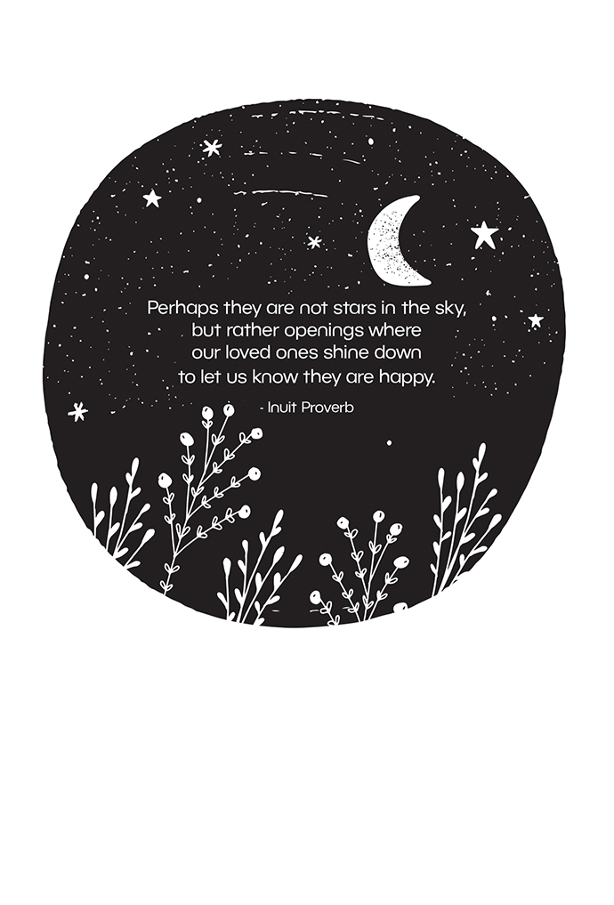 Moon Sympathy Card