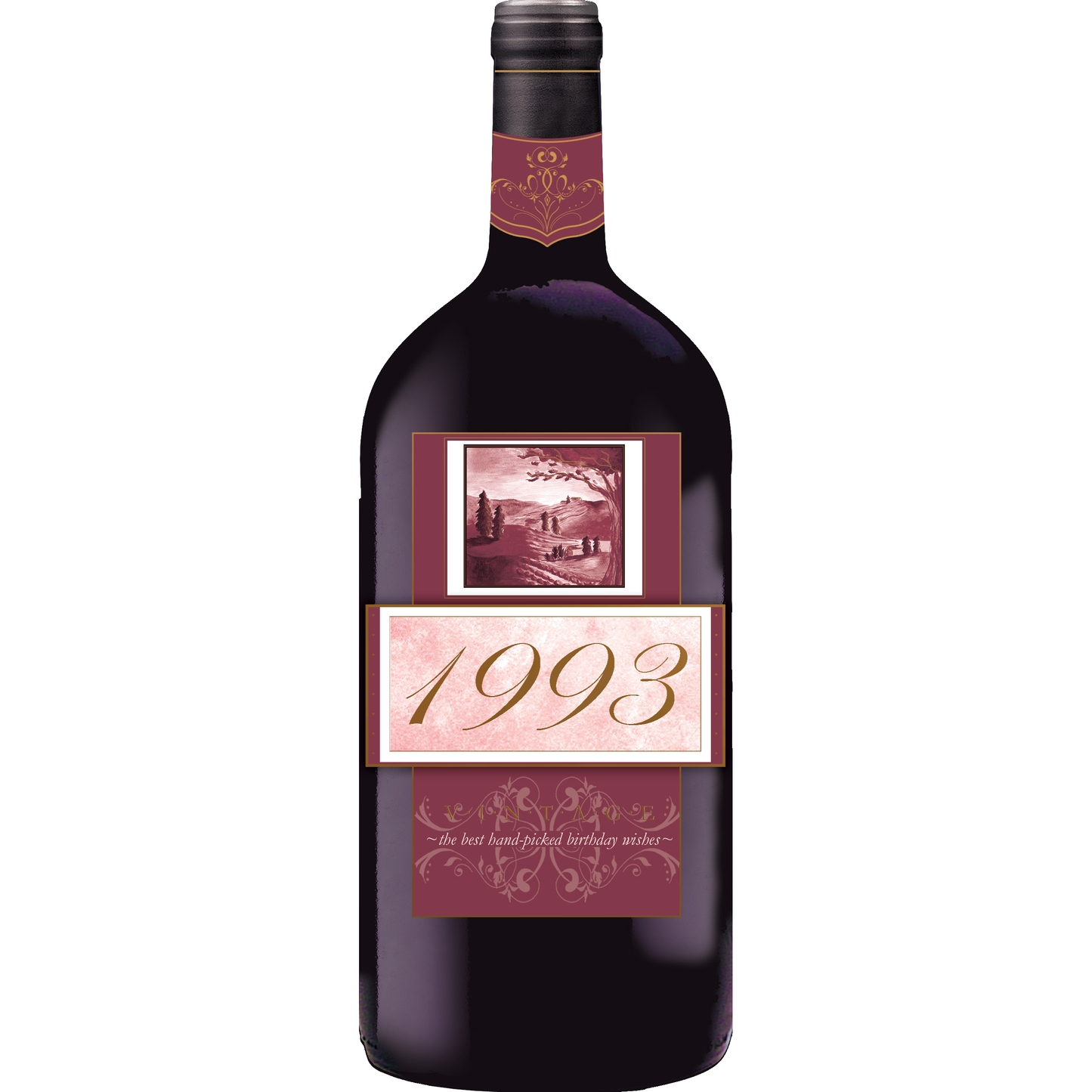 1993 Vintage Year Birthday Wine Bottle Card