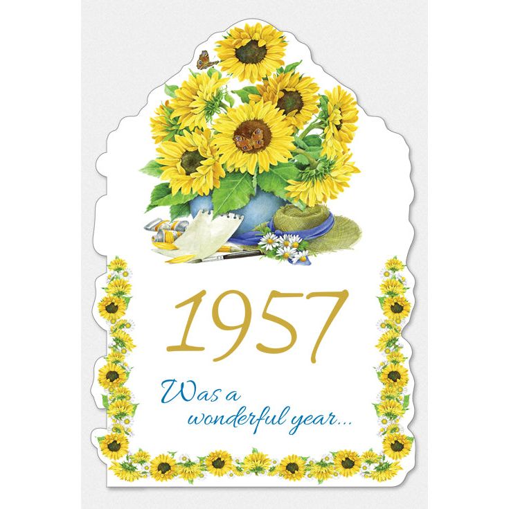 1957 Year Of Birth Birthday Cards