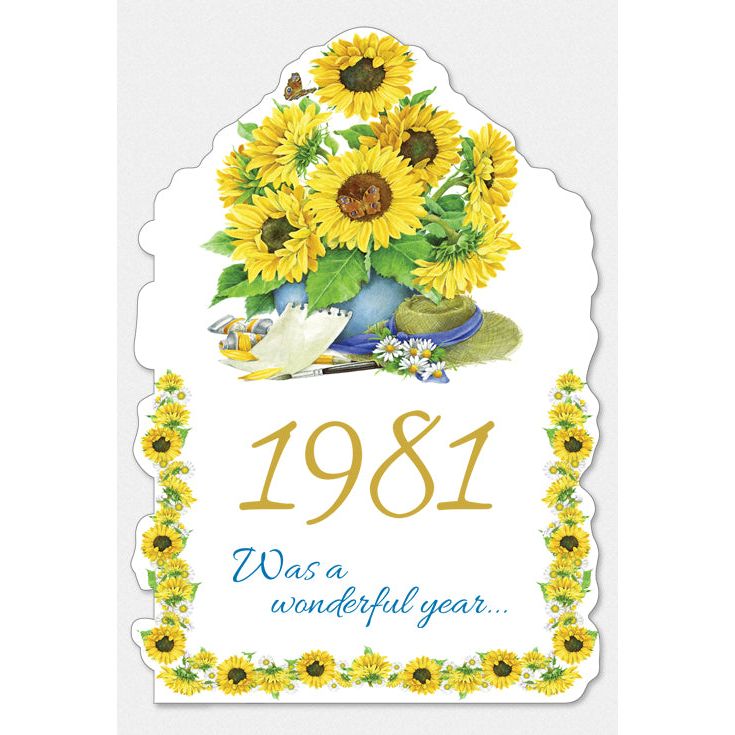 1981 Year Of Birth Birthday Cards