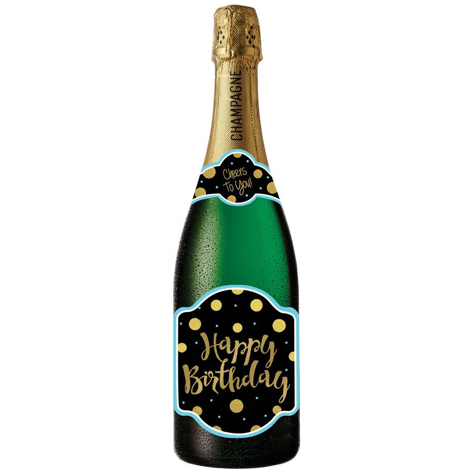 Happy Birthday Dots Birthday Champagne sound Card