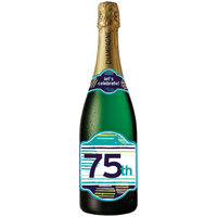 75th Birthday Champagne Sound Card - Cardmore