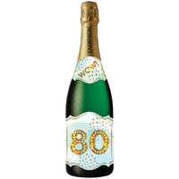 80th Birthday Champagne Sound Card - Cardmore