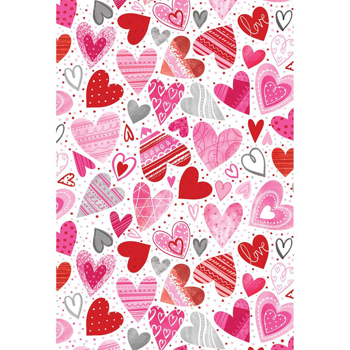 Mini Patterned Heart Valentine's Card