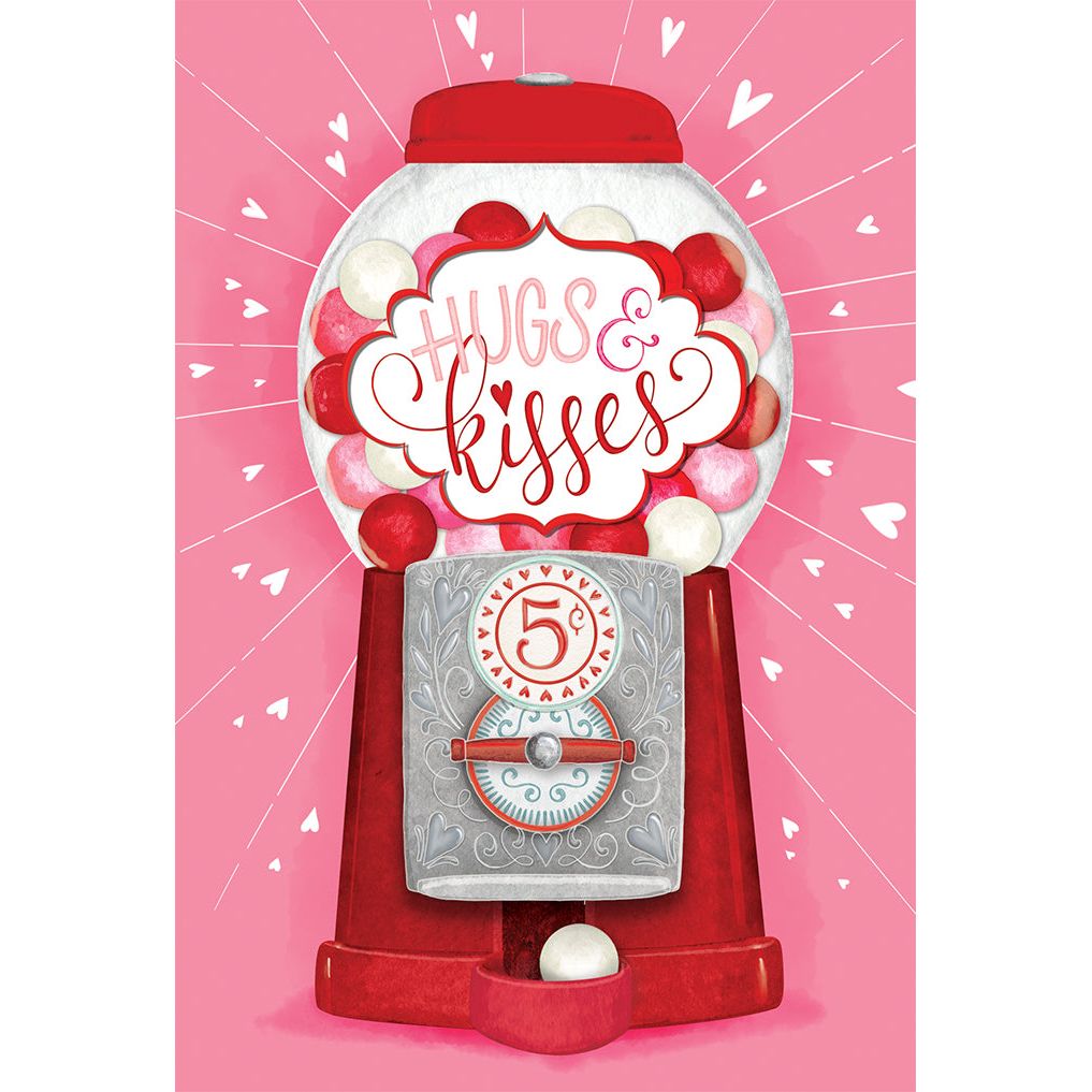 Gumball Machine Valentine's Day Card