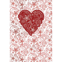 Decorated Heart Valentine's Day Card