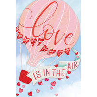 Pictura Love Is In The Air Valentine's Day card featuring a romantic heart-themed design