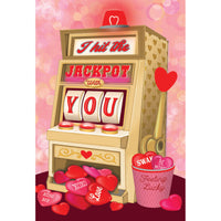 Pictura Jackpot Valentine's Day card with festive heart design and playful jackpot theme