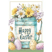 Pictura Easter Watering Can Easter Card featuring a colorful watering can design with spring flowers