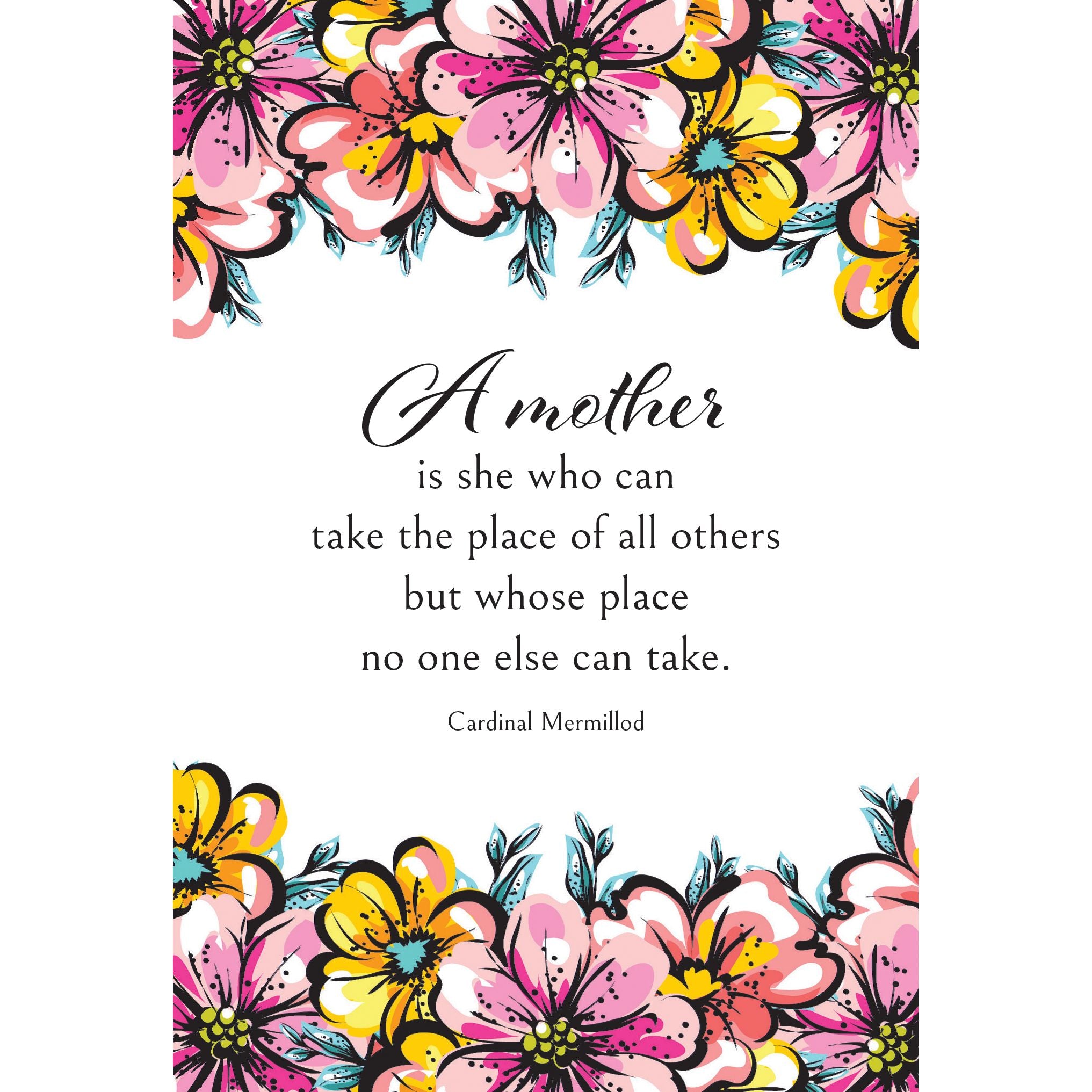 Flower Borders Mother's Day Card