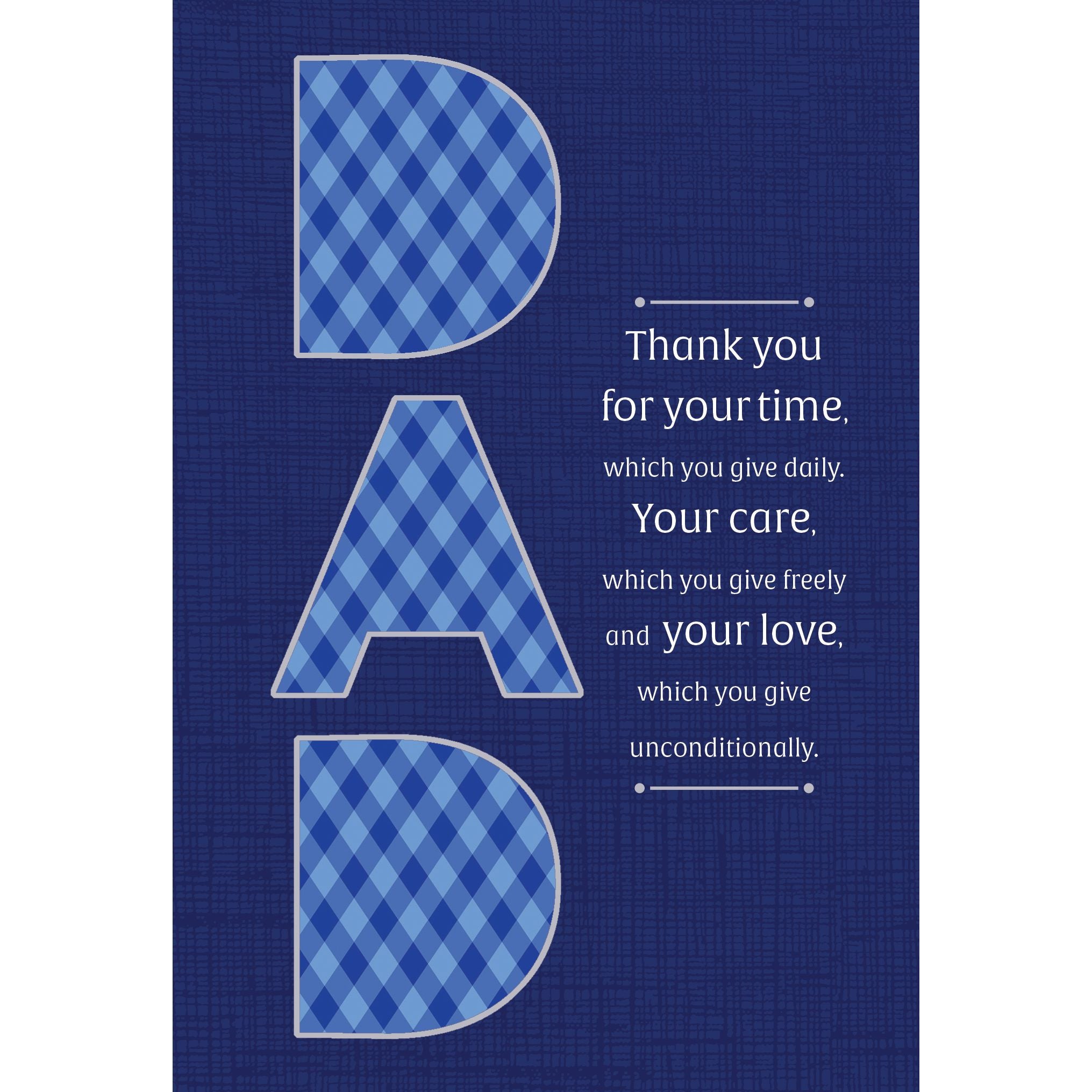 Dad Plaid Father's Day Card