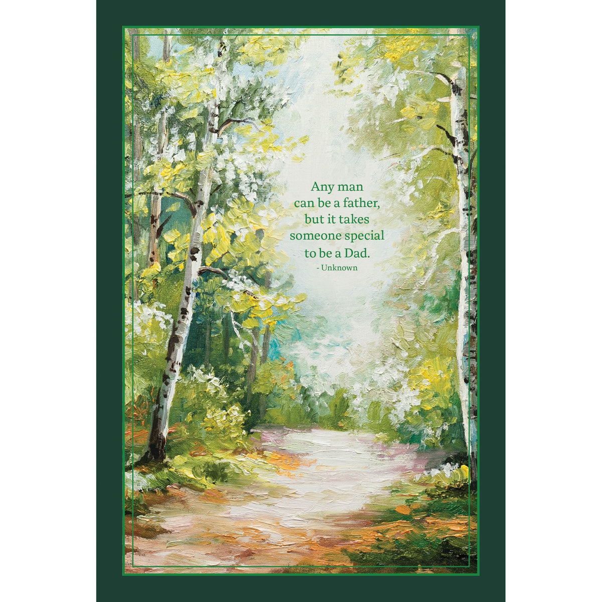 Pictura Forest Path Father's Day card for someone special, featuring a scenic woodland trail and heartfelt design