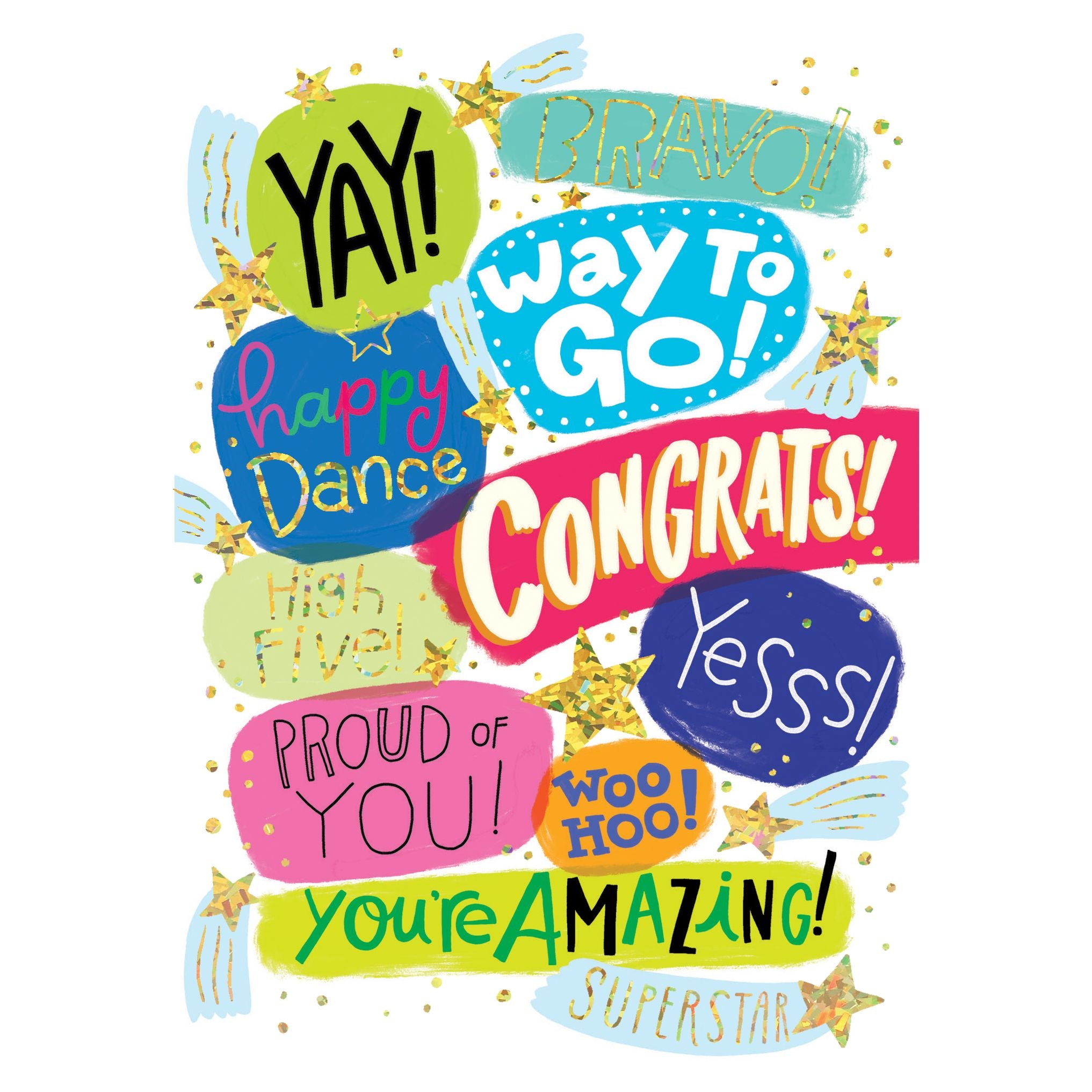 Congrats Words Graduation Card