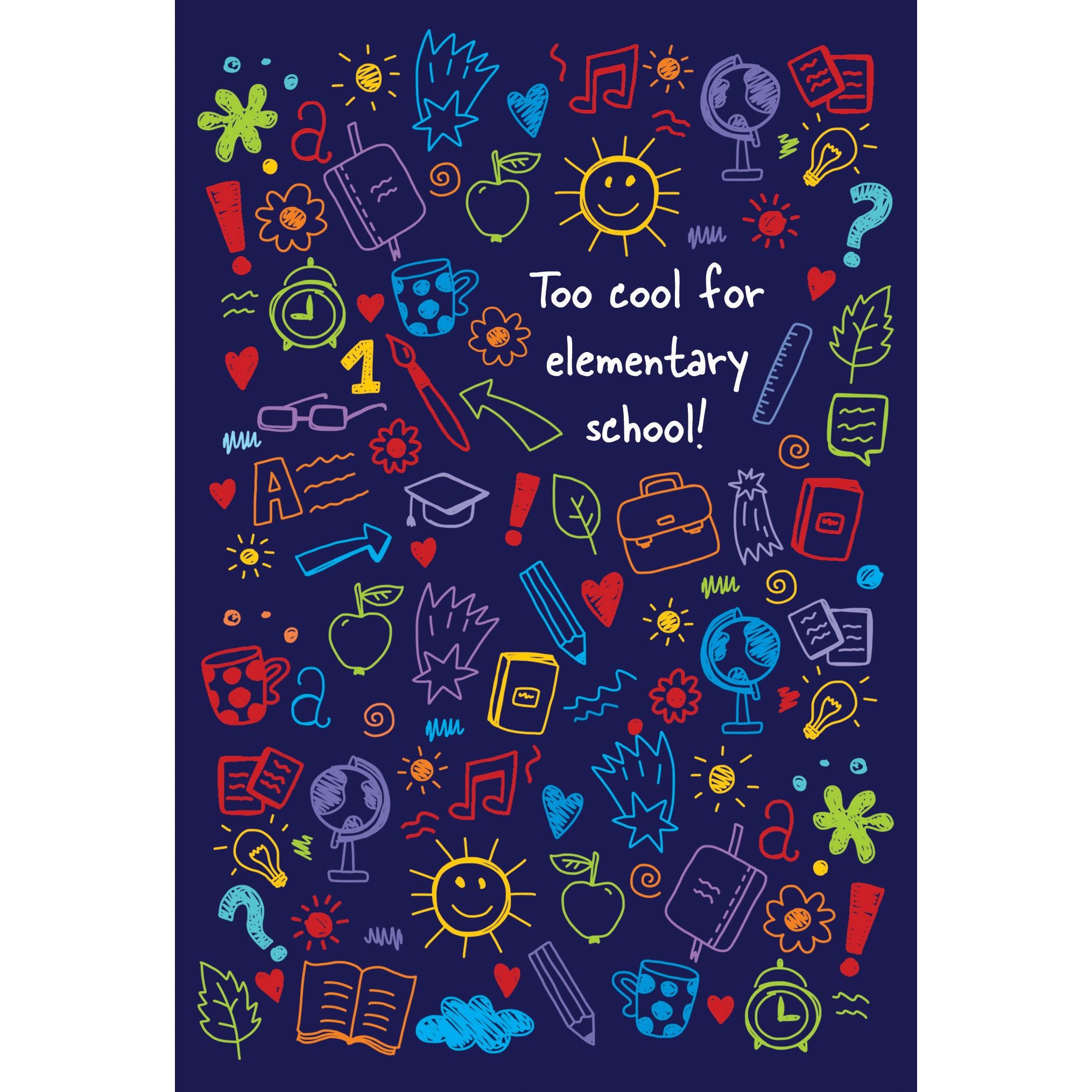 Colorful Grad Icons Graduation Card