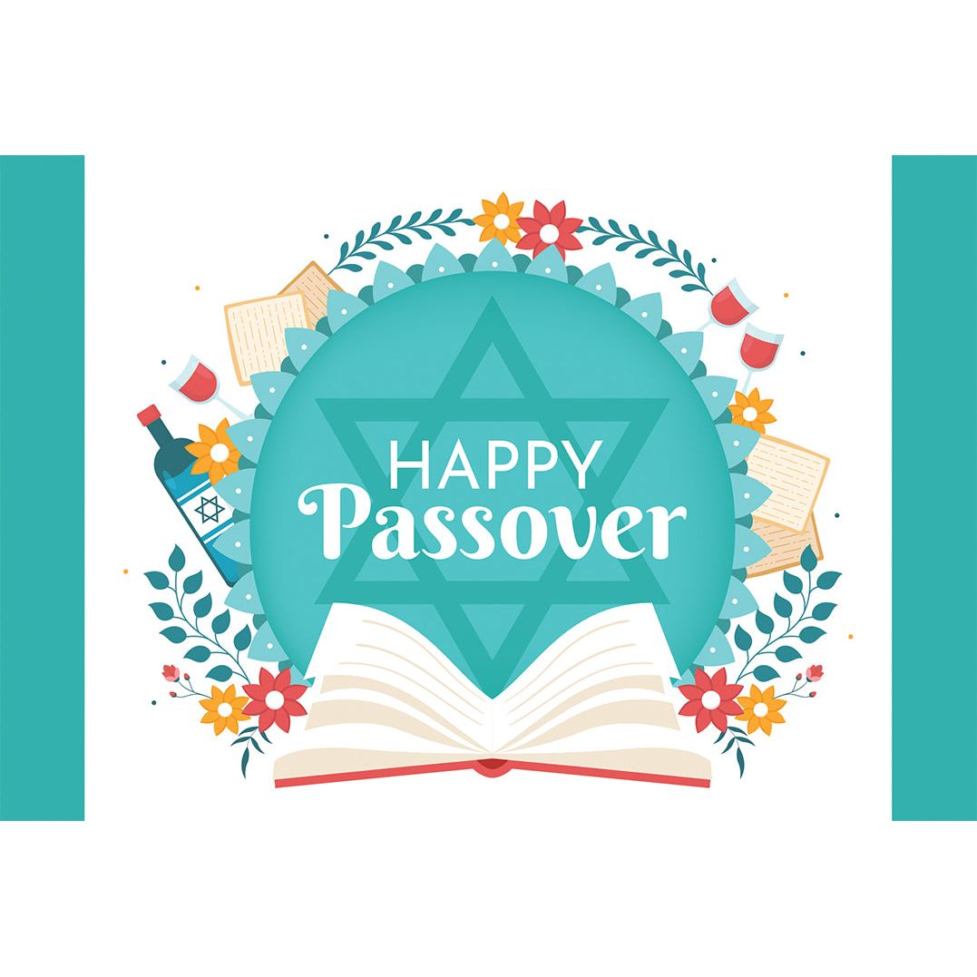 Scroll Wine Bottle & Glass Passover Card Pictura USA Greeting Cards ...