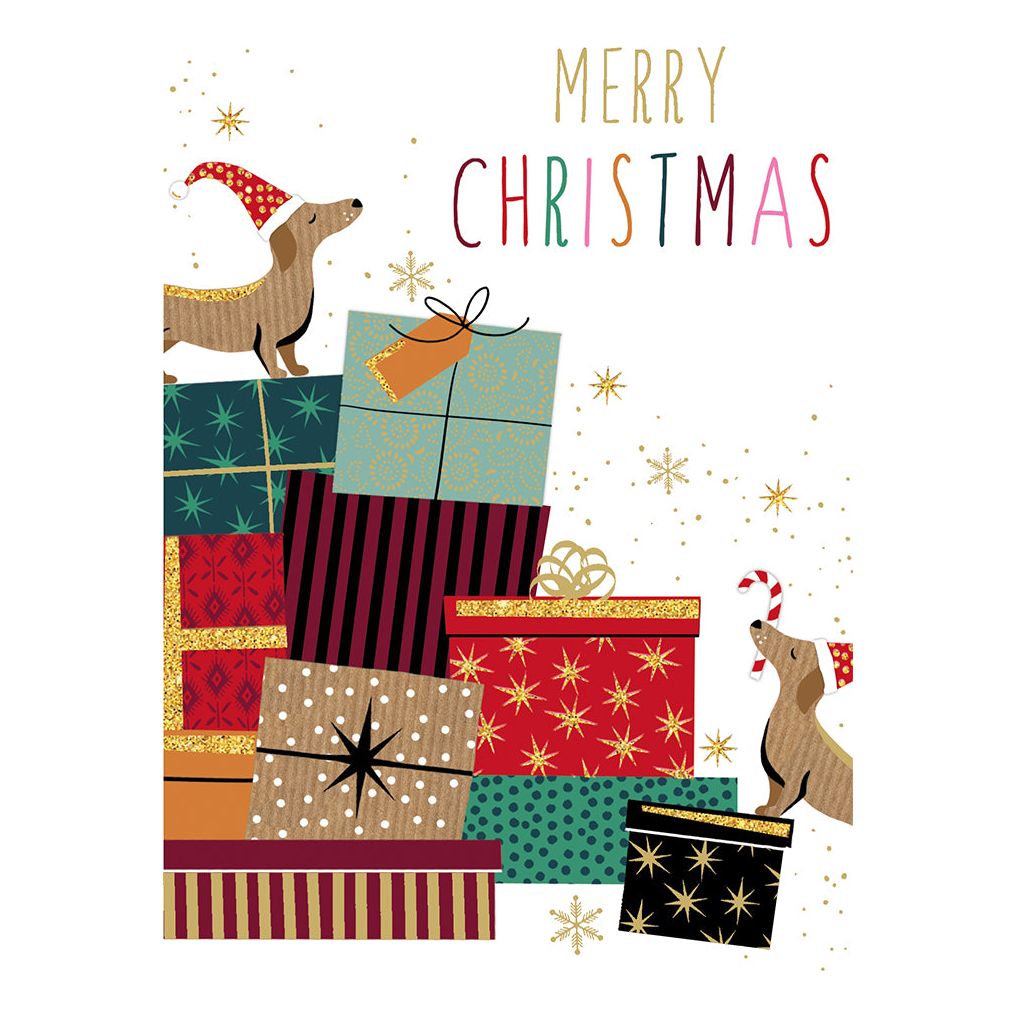 Dogs Christmas Card Sara Miller
