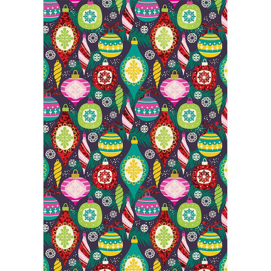 Bright Baubles Christmas card by Pictura featuring colorful, festive holiday ornaments and cheerful seasonal design.