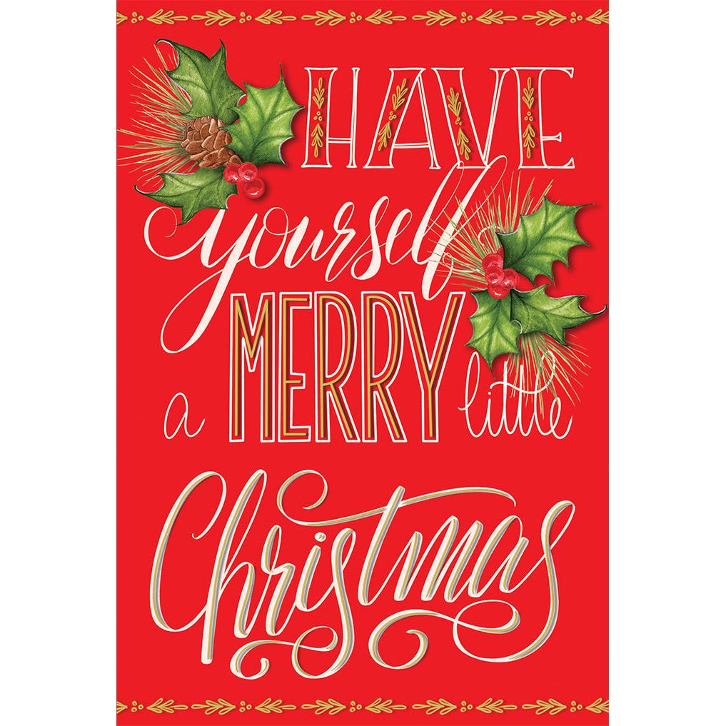 Text On Red Siding Christmas Card