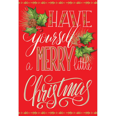 Text On Red Siding Christmas Card