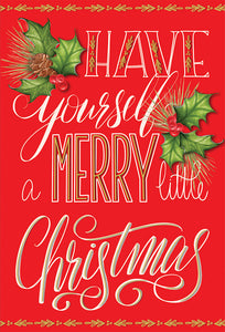 Text On Red Siding Christmas Card