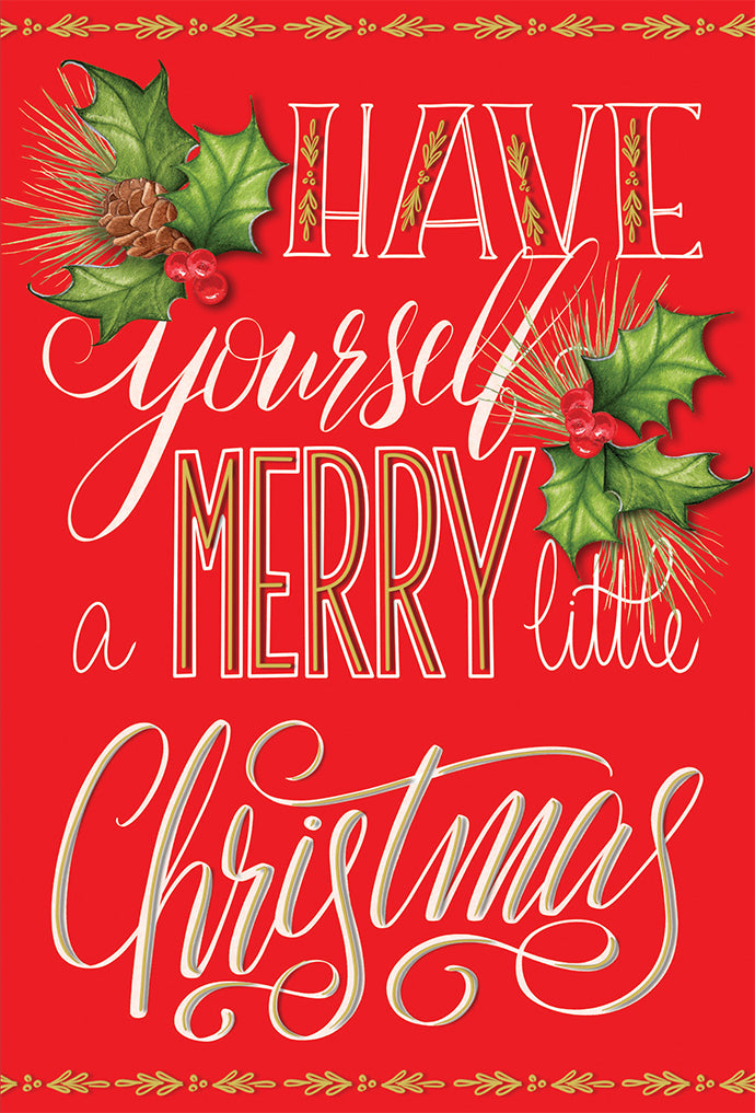 Text On Red Siding Christmas Card
