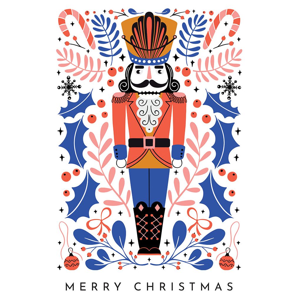 Nutcracker Christmas Card