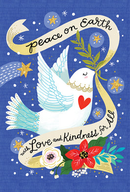 Peace On Earth Dove Christmas Card Religious