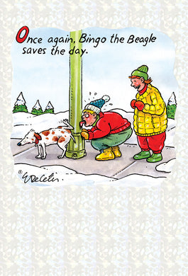 Bingo The Beagle Christmas Card Eric Decetis