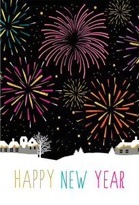 Fireworks New Year's Card Sara Miller
