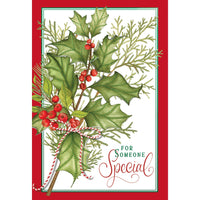 Someone Special Holly Christmas Card Someone Special