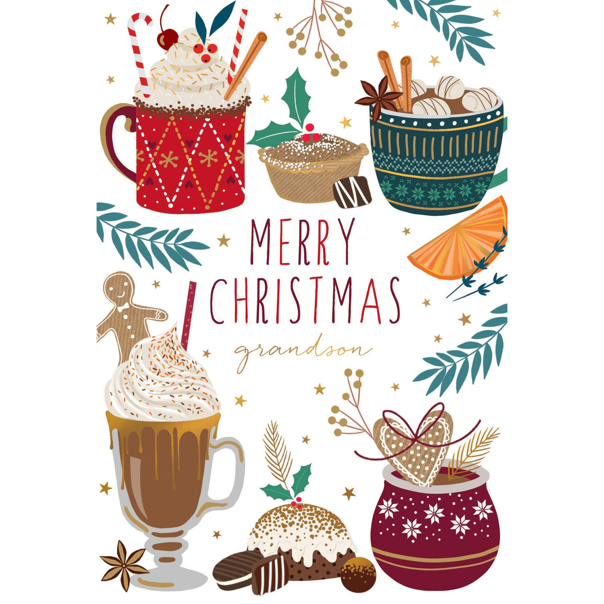 Christmas Mugs Christmas Card Grandson Sara Miller