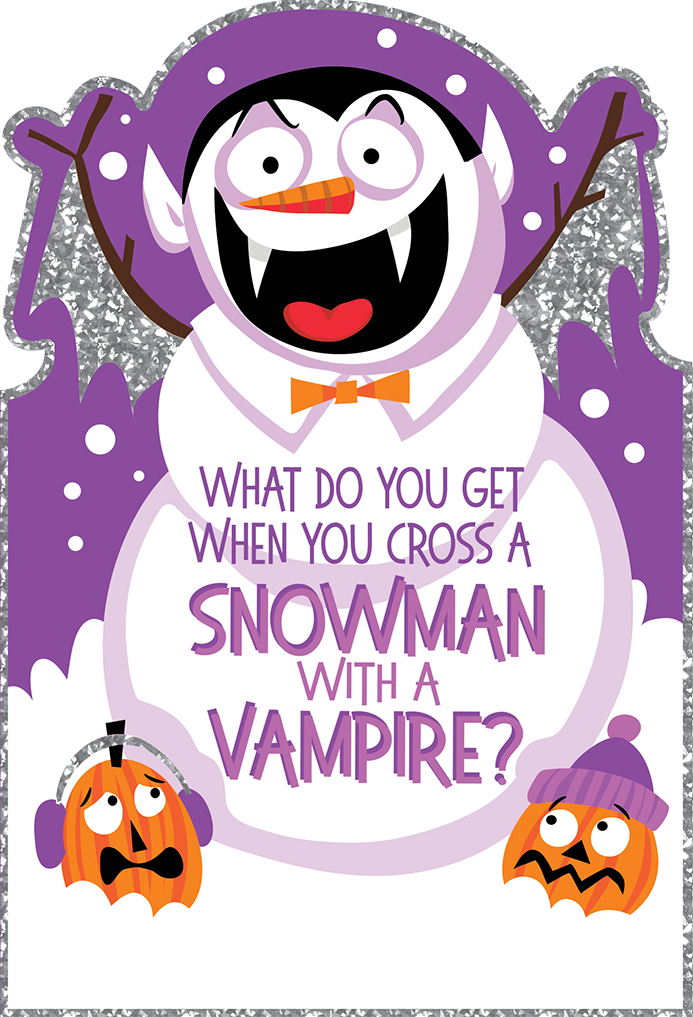 Vampire Frostbite Halloween Card