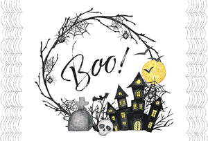 Haunted House Halloween Card