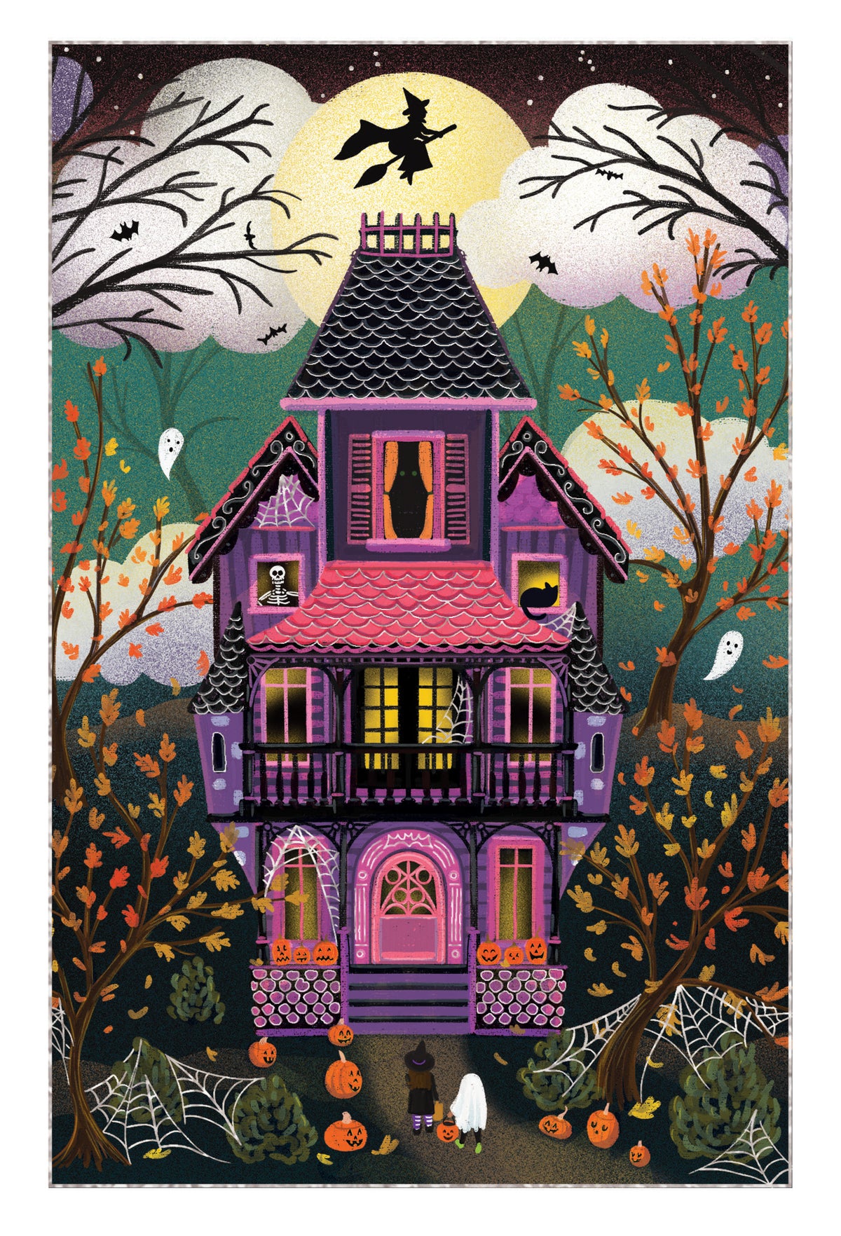 Haunted Trick Or Treat Halloween Card