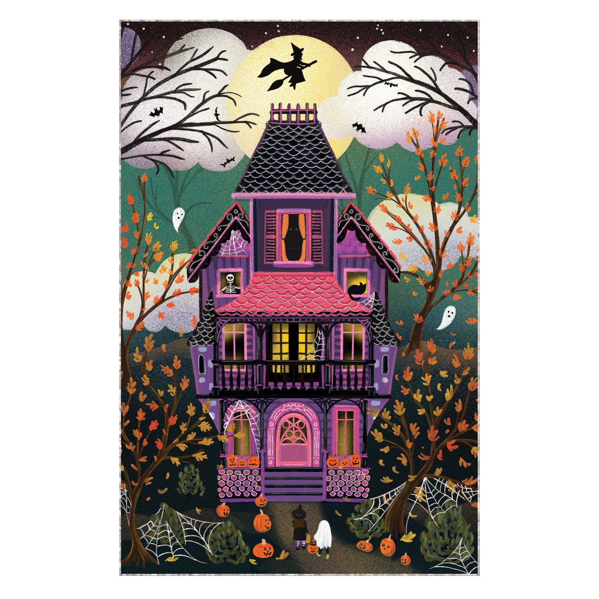 Haunted Trick Or Treat Halloween Card
