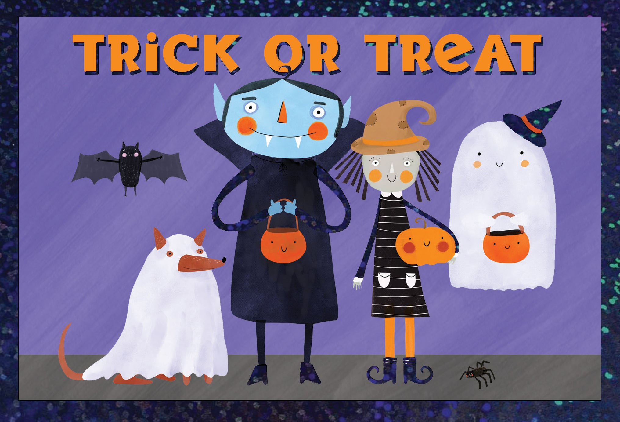 Costume Kids Halloween Card