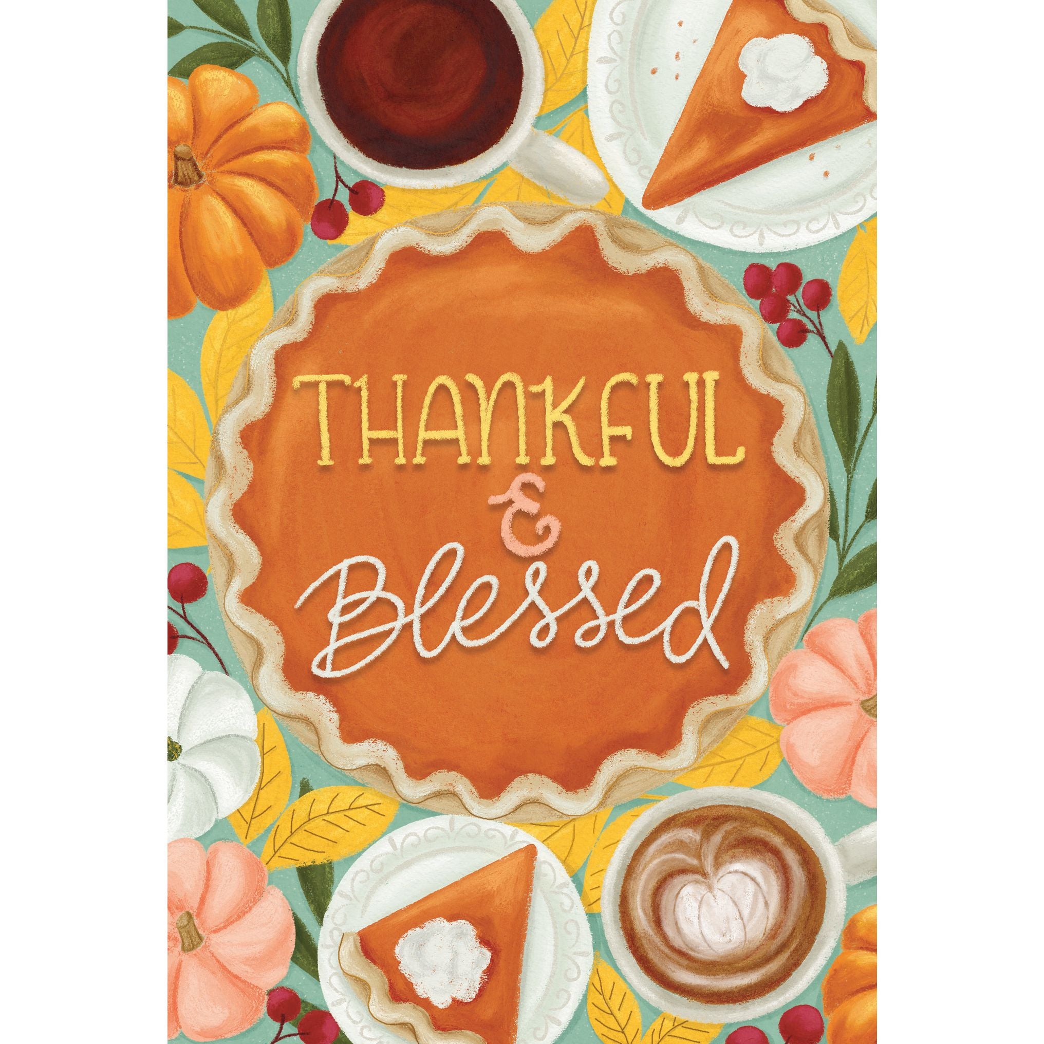 Thankful Blessed Thanksgiving Card