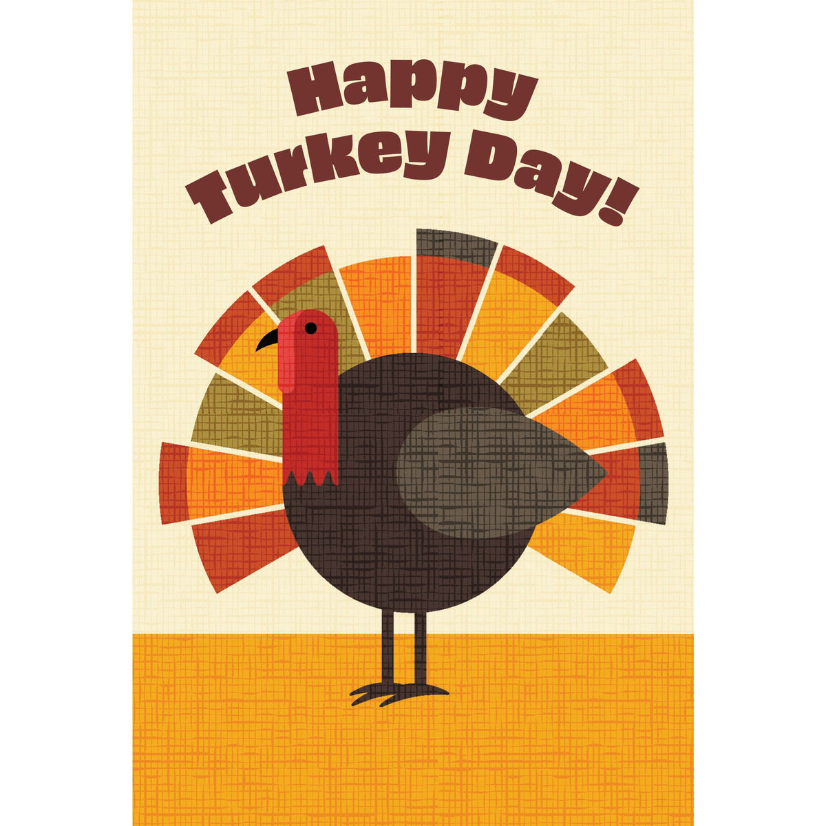 Minimalist Turkey Thanksgiving Card