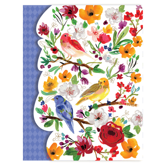 Pictura purse pad featuring a birds and branches design, providing cushioning and protection for handbags.