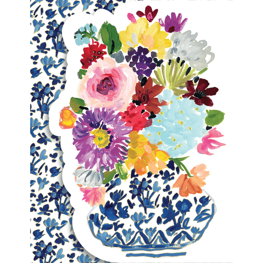Pictura Master Bouquet Purse Pad showing a floral design with soft pastel colors and compact size for handbag protection.