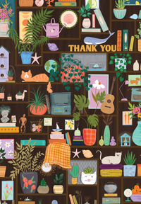 Boxed Thank You - Decorated Shelves