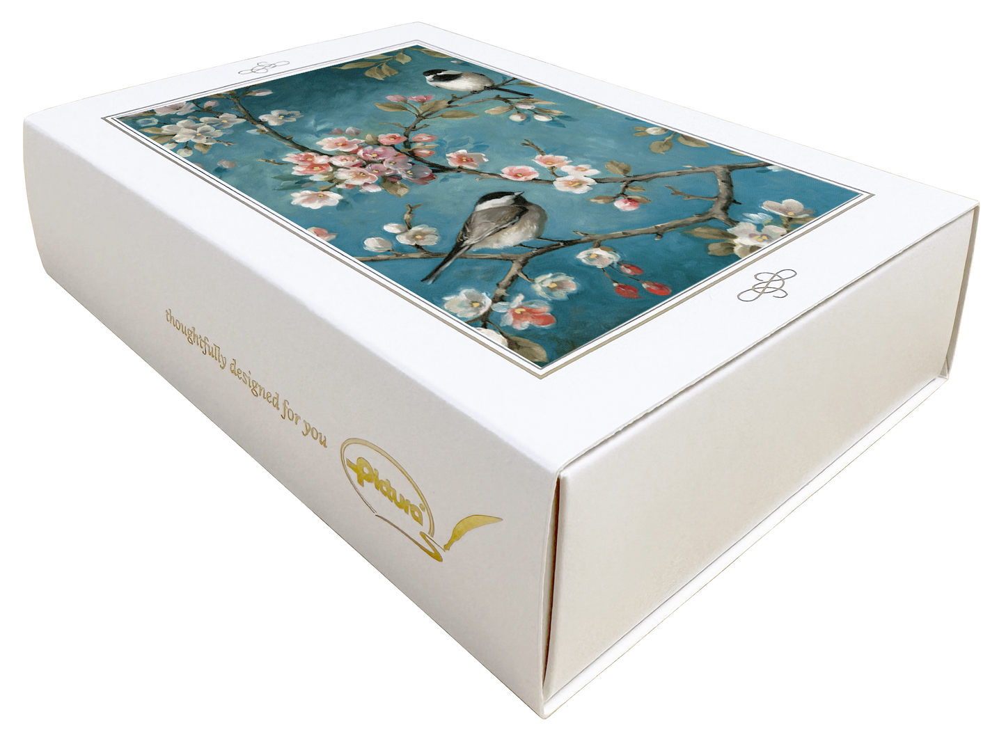 Painted Birds Blank Boxed Notes
