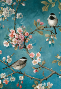 Painted Birds Blank Boxed Notes