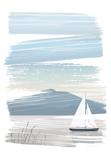 Sailboat Boxed Blank Notes