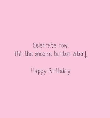 Go To Bed Birthday Card Dolly Mamas