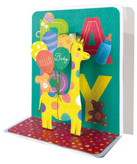 Hello Baby Pop-up Small 3D Card