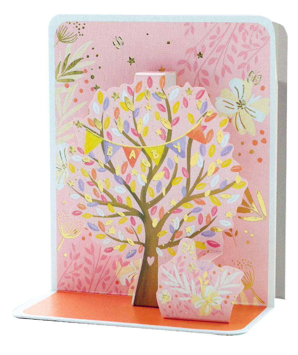 Pink Baby Tree Pop-up Small 3D Card
